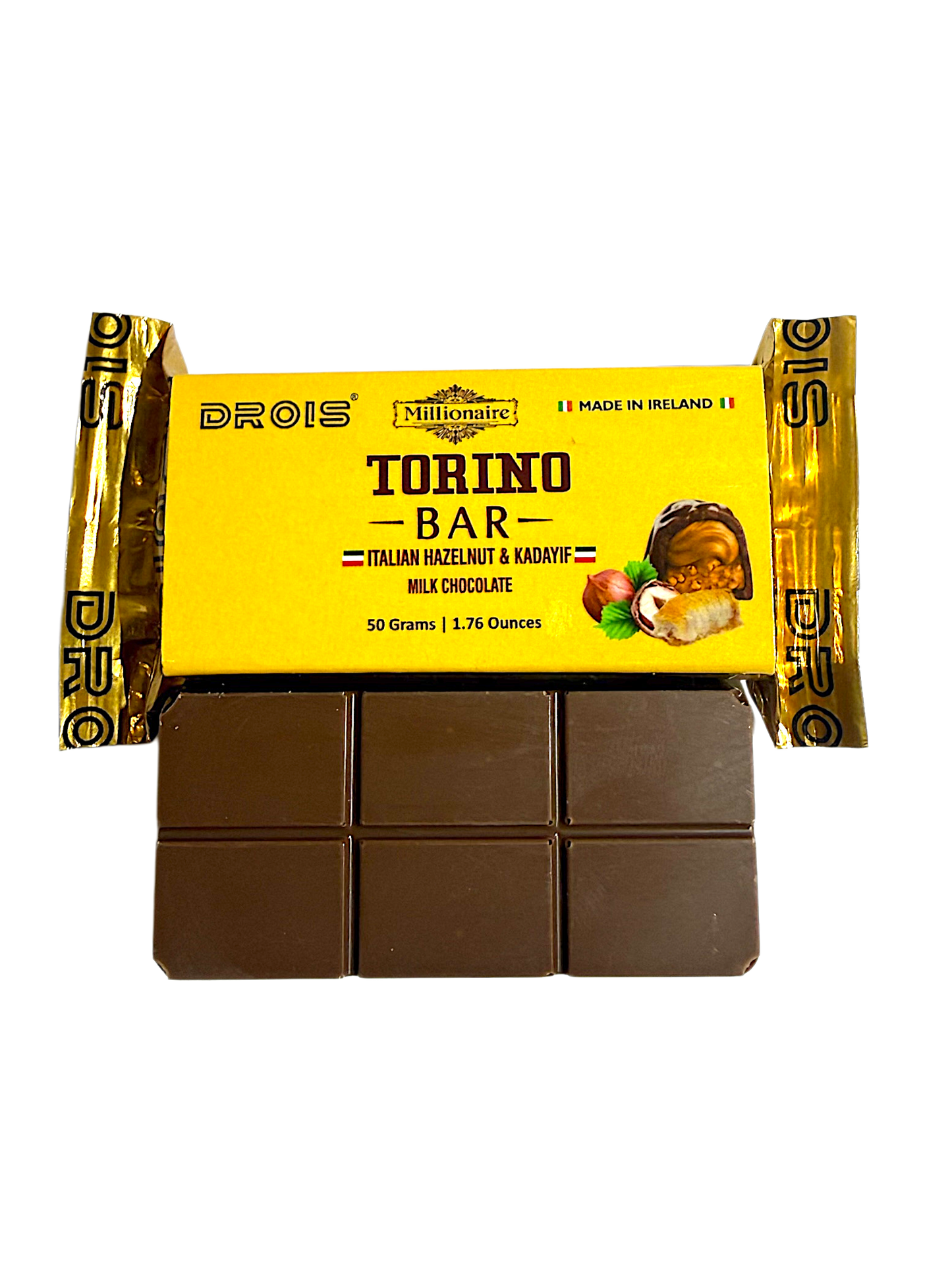 DROIS Millionaire Torino Bar – Mini (50g) (Italian Hazelnut)