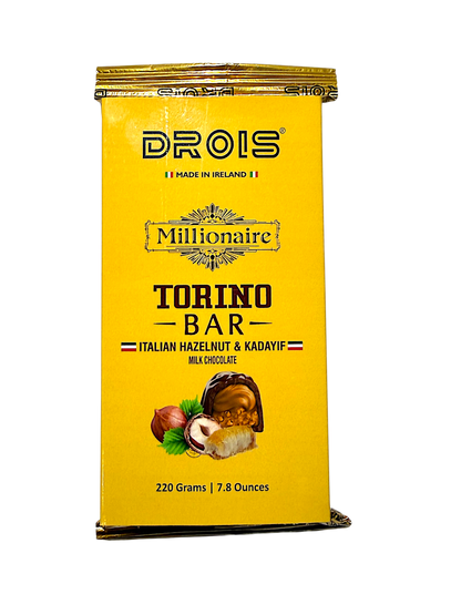 DROIS Millionaire Torino Bar – XXL (220g) (Italian Hazelnut)