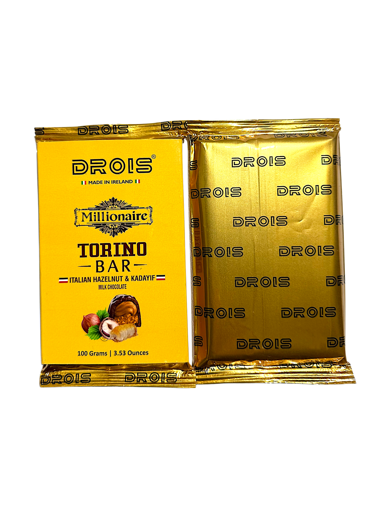 DROIS Millionaire Torino Bar – Grand (100g) (Italian Hazelnut)