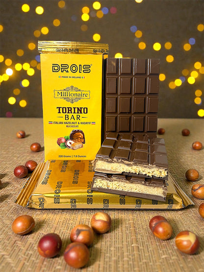 DROIS Millionaire Torino Bar – XXL (220g) (Italian Hazelnut)