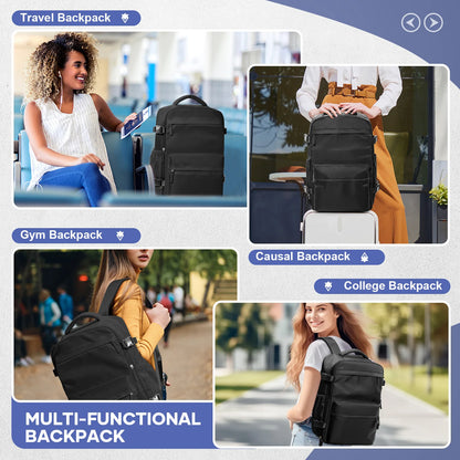 Ryanair Hack Vacuum Compression Travel Backpack | 15.6” Laptop, Ryanair Cabin Approved