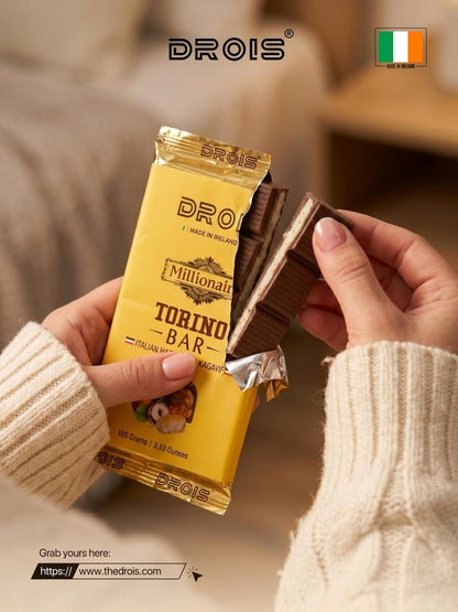DROIS Millionaire Torino Bar – Grand (100g) (Italian Hazelnut)
