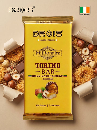 DROIS Millionaire Torino Bar – XXL (220g) (Italian Hazelnut)